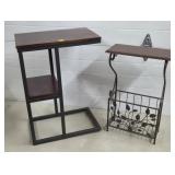 Lot of 2 Modern Side Tables - Assorted