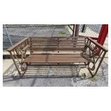Vintage Wooden Glider Bench