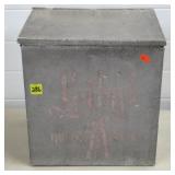 Vintage Leiby's Galvanized Dairy Can