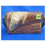 Vintage Cuban Alligator Leather Purse