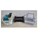 Lot of Assorted Organizing Bins