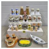 Tray Lot of Vintage S&P Shakers