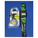 Vtg Jeff Gordon Racing Wristwatch w/ Case &