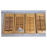 Lot of Vintage Wood Shutters
