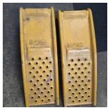 Pair of Heavy Duty Yellow Steel Ramps