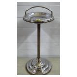 Vintage MCM Chrome Ashtray Stand