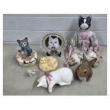Lot of Assorted Kitty Kat Knick Knacks