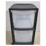 Homz Plastic Storage Cart on Wheels