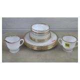 Vintage Fireking Golden Anniversary Milk Glass