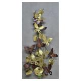 31" H MCM Mixed Metal Butterfly Wall Sculpture