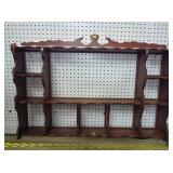 Wood Knick Knack Wall Shelf