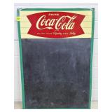 1960's Coca-Cola Fishtail Metal Chalkboard Sign
