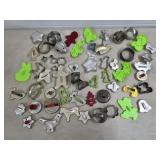 Large Lot of Vintage Metal Cookie Cutters