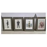Lot of 4 Vanity Fair Men of the Day Series Prints