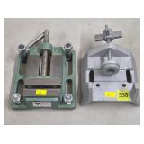 Grizzly Green Drill Press Vise & Iron Drill Press