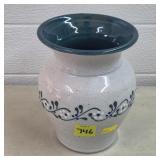 Great Bay Pottery Floral Stoneware Vase - 2009