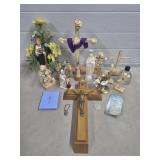 Sick Call Crucifix, Assorted Religious Figures