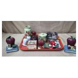 Lot of Assorted Apple/Teacher Decoratives