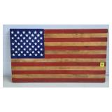 Handmade Wood American Flag Decoration
