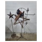 Primitive Star Americana Garden Decor Lot