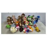 Lot of Assorted Vintage Plushie Animals