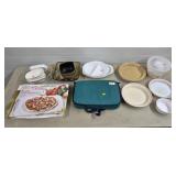 Large Lot of Pyrex, Cookie Cutters, Kitchenware