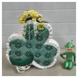 St. Patricks Clover Ceramic Light & Green Pixie