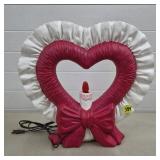 Vintage Valentine's Day Heart Ceramic Light