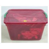 Red Tote w/ Assorted Extension Cords