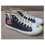 Rolling Stones High-Top Canvas Sneakers