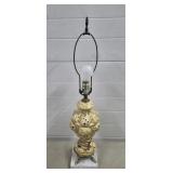 27 5/8" H Porcelain Table Lamp w/ Marble Base