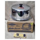 Vtg Everedy Kake-Saver Chrome Cake Carrier