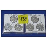 Lot of (6) Steel War Pennies