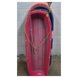 Lot of Plastic Sleds