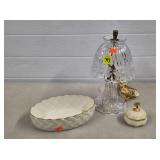 Princess House Crystal Night Light, Lenox Trinket