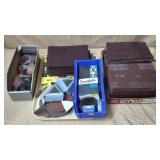 Lot of Workshop Supplies - Sandpaper, Scouring