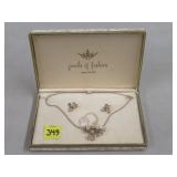 Van Dell 1/20 12k GF Necklace + Earring Set