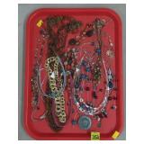 Tray Lot of Costume Necklaces