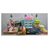 Large Lot of Assorted Toys - Pool Table,