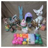 Large Lot of Assorted Easter Decorations