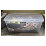 Large Tote w/ Spackling Tools, Brushes, Rollers,
