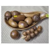 MCM Genuine Monkey Pod Wood Fruit Basket