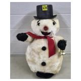 Vintage Snowman Firm Plushie w/ Bell