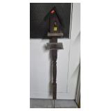 53 1/2" H Wooden Birdhouse Decoration