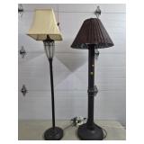 Lot of 2 Modern Floor Lamps