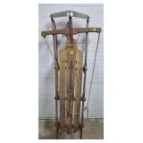 Vintage Flexible Flyer Metal & Wood Sleigh