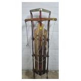 Vintage Flexible Flyer Metal & Wood Sleigh