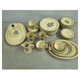 Large Lot of Pfaltzgraff Village Brown Stoneware