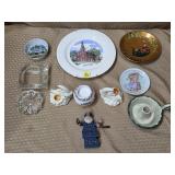 Tray Lot of Assorted Knick Knacks, Ashtrays
