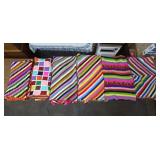Lot of Assorted Afghan Blankets, 2 Lap Blankets